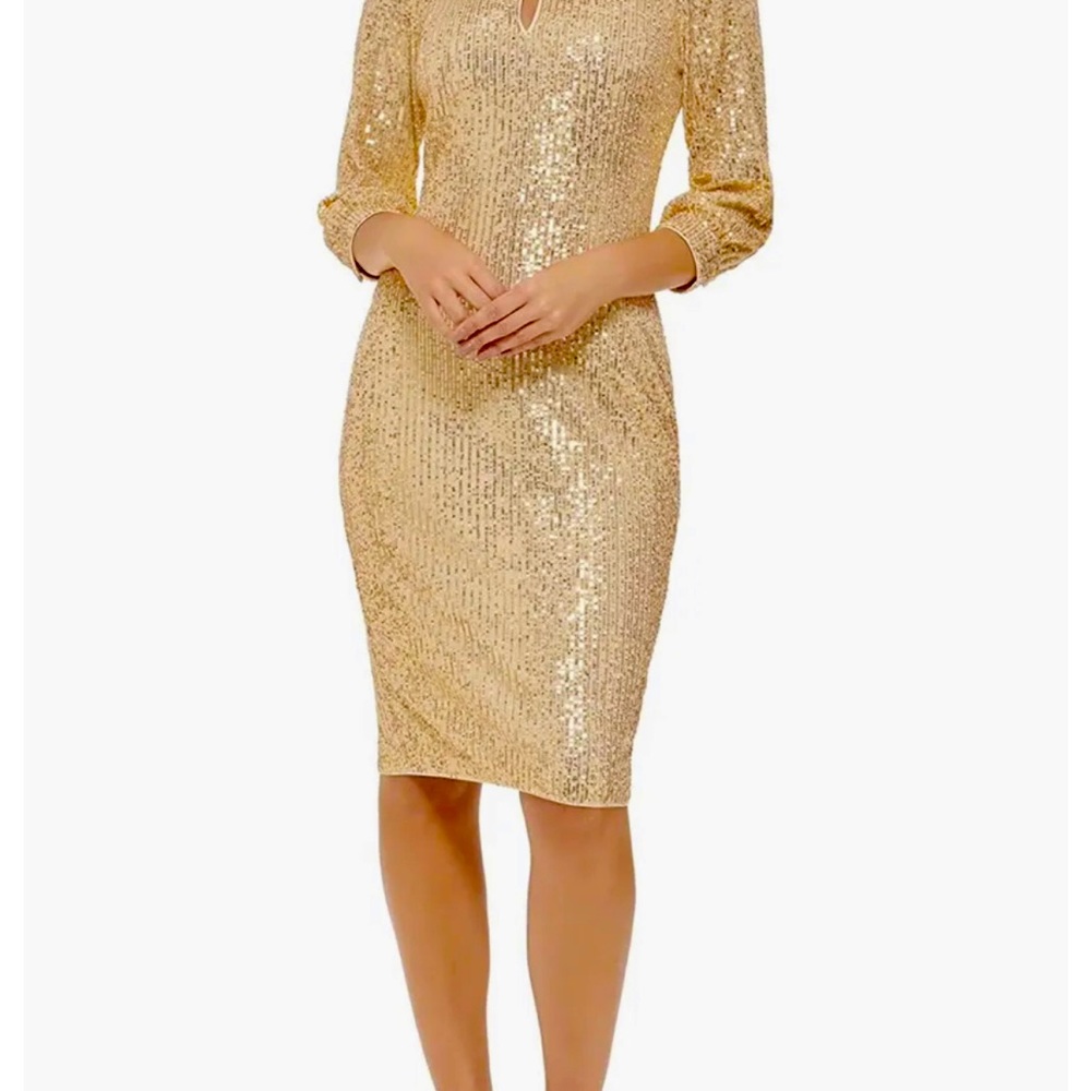 Kenzie Gold Sequin Dress Size 12